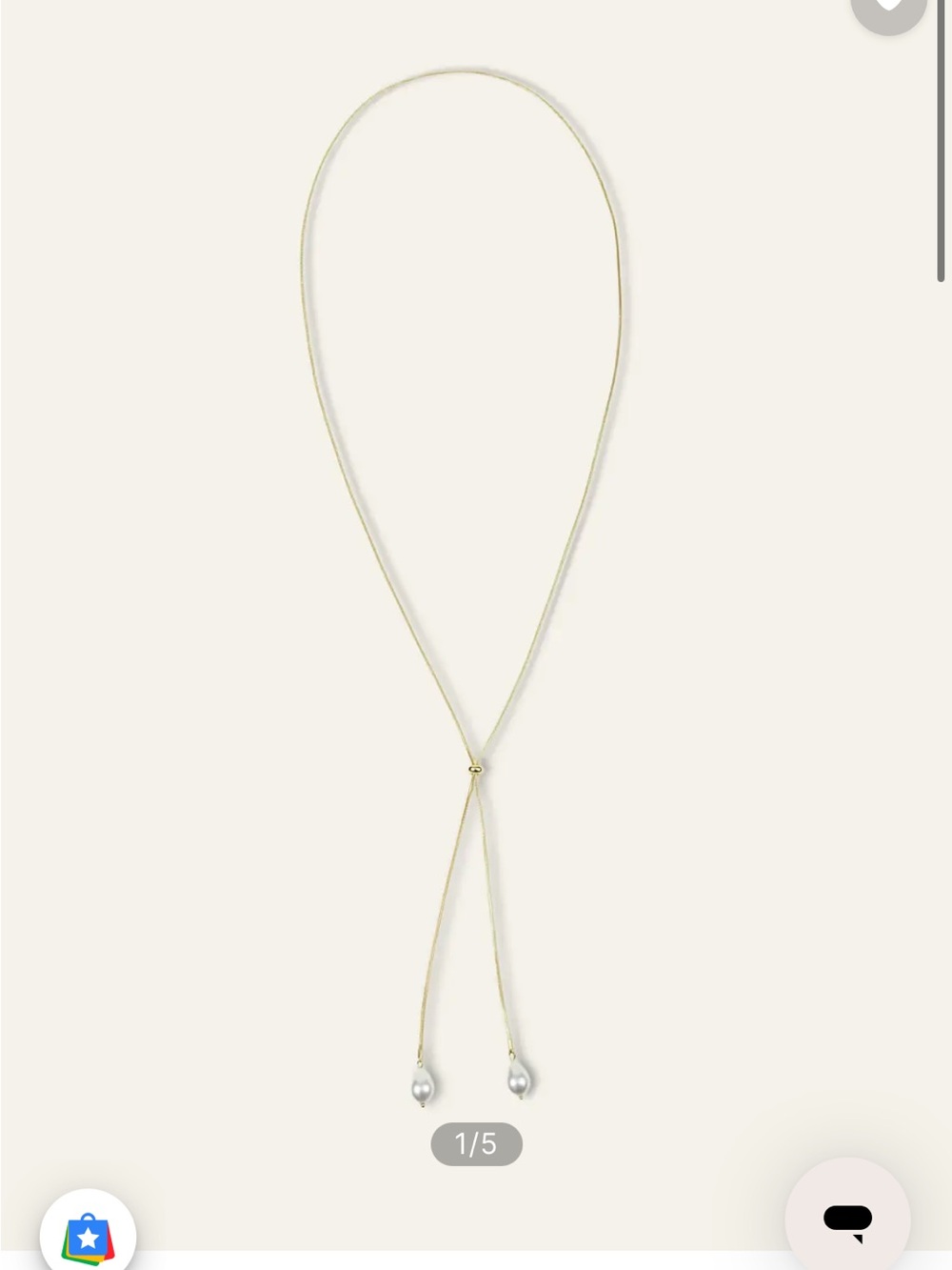 Azazie - NIB Pearl Bolo Necklace + Bracelet